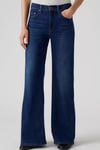 728 Hr Wide Leg Ft Yüksek Bel Geniş Paça Jeans Kadın Kot Pantolon 0039B-0040 MAVİ