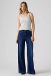 728 Hr Wide Leg Ft Yüksek Bel Geniş Paça Jeans Kadın Kot Pantolon 0039B-0040 MAVİ