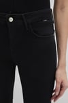 Ada Pamuklu Boyfrend Normal Bel Düz Paça Jeans Kadın Kot Pantolon 1020590492 SİYAH