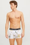 Additionals Jacabstract Desenli Streç Pamuklu 3 Pack Erkek Boxer 12273114 Siyah-Beyaz-Antrasit