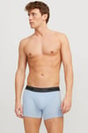 Additionals Jacaiden Pamuklu Logolu 3 Pack Erkek Boxer 12268485 Petrol-Açık Mavi-Koyu Gri
