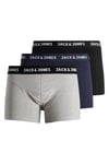 Additionals Jacanthony Streç Pamuklu 3 Pack Erkek Boxer 12160750 Siyah-Lacivert-Gri