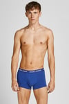 Additıonals Jacblack Streç Pamuklu Logolu 5 Pack Erkek Boxer 12167028 Bordo-Saks-Siyah