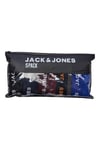 Additıonals Jacblack Streç Pamuklu Logolu 5 Pack Erkek Boxer 12167028 Bordo-Saks-Siyah