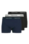 Additionals Jacvesterbro Streç Pamuklu Logolu 3 Pack Erkek Boxer 12272945 Siyah-Lacivert-Siyah Beyaz