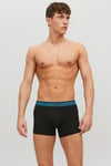 Additionals Jacwaistband Streç Pamuklu Logo Baskılı 3 Pack Erkek Boxer 12127816 ASFALT