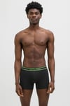 Additionals Jacwatermelon Logolu Pamuklu 3 Pack Erkek Boxer 12273099 SİYAH-AÇIK MAVİ