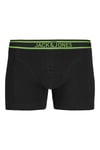 Additionals Jacwatermelon Logolu Pamuklu 3 Pack Erkek Boxer 12273099 SİYAH-AÇIK MAVİ