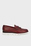 Aksesuarlı Deri Krokodil Desenli Loafer Erkek Ayakkabı 15211305B1 BORDO