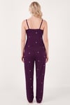 Askılı V Yaka Lastikli Bel Fitilli Kadın Pijama Takımı 65780604 MÜRDÜM