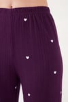 Askılı V Yaka Lastikli Bel Fitilli Kadın Pijama Takımı 65780604 MÜRDÜM