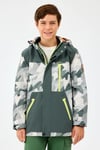B Outerwear Padded Regular Fit Kapüşonlu Yaka Erkek Çocuk Mont SK242025040 KOYU GRİ