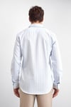 Back & Bond Çizgili Pamuklu Regular Fit Uzun Kollu Erkek Gömlek B35W20011 122 MAVİ