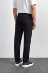 Back & Bond Pamuk Karışımlı Regular Fit Normal Bel Düz Paça Jogger Erkek Pantolon B35W34007 102 SİYAH