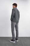 Back & Bond Pamuk Karışımlı Regular Fit Klasik Yaka Uzun Kollu Erkek Gömlek B35W22005 103 ANTRASİT