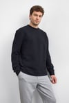 Back & Bond Pamuklu Oversize Fit Bisiklet Yaka Erkek Sweat B35W12007 102 SİYAH