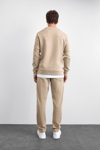 Back & Bond Pamuklu Regular Fit Bisiklet Yaka Erkek Sweat B35W12005 114 BEJ