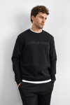 Back & Bond Pamuklu Regular Fit Bisiklet Yaka Erkek Sweat B35W12032 102 SİYAH