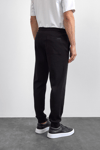Back & Bond Pamuklu Regular Fit Normal Bel Ribanalı Paça Jogger Erkek Pantolon B35W34006 102 SİYAH