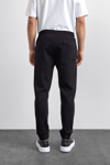 Back & Bond Pamuklu Regular Fit Normal Bel Ribanalı Paça Jogger Erkek Pantolon B35W34006 102 SİYAH