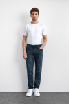 Back & Bond Pamuklu Slim Fit Normal Bel Dar Paça Jeans Erkek Kot Pantolon B35W35005 119 LACİVERT