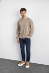 Back & Bond Regular Fit Bisiklet Yaka Basic Erkek Sweat B35W12015 160 VİZON