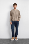 Back & Bond Regular Fit Bisiklet Yaka Basic Erkek Sweat B35W12015 160 VİZON