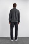Back & Bond Regular Fit Yarım Fermuarlı Dik Yaka Erkek Sweat B35W12016 102 SİYAH