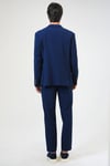 Back & Bond Slim Fit Çift Yırtmaçlı Blazer Erkek Ceket B33S50002 119 LACİVERT