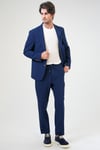 Back & Bond Slim Fit Çift Yırtmaçlı Blazer Erkek Ceket B33S50002 119 LACİVERT