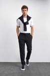 Back & Bond Slim Fit Normal Bel Düz Paça Jogger Erkek Pantolon B35W33007 102 SİYAH