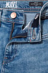 Baggy Normal Bel Daralan Paça Jeans Kız Çocuk Kot Pantolon 7010510-88228 MAVİ
