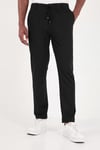 Bağlama Detaylı Regular Fit Düz Paça Jogger Erkek Pantolon 6843701 SİYAH