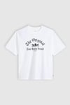Baskılı % 100 Pamuk Bisiklet Yaka Erkek T Shirt 008B4-0000 BEYAZ
