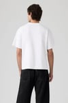 Baskılı % 100 Pamuk Bisiklet Yaka Erkek T Shirt 008B4-0000 BEYAZ