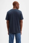 Baskılı Bisiklet Yaka % 100 Pamuk Erkek T Shirt 17783-0313 LACİVERT