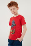 Baskılı Bisiklet Yaka % 100 Pamuk Erkek Çocuk T Shirt 59280200 KIRMIZI