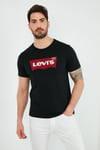 Baskılı Bisiklet Yaka % 100 Pamuk Erkek T Shirt 17783-0311 SİYAH