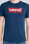 Baskılı Bisiklet Yaka % 100 Pamuk Erkek T Shirt 17783-0313 LACİVERT