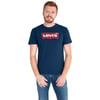 Baskılı Bisiklet Yaka % 100 Pamuk Erkek T Shirt 17783-0313 LACİVERT