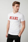 Baskılı Bisiklet Yaka % 100 Pamuk Erkek T Shirt 5721006 BEYAZ