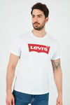Baskılı Bisiklet Yaka % 100 Pamuk Erkek T Shirt 17783-0314 BEYAZ