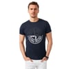 Baskılı Bisiklet Yaka Pamuklu Slim Fit Erkek T Shirt 541PUSULA LACİVERT