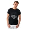 Baskılı Bisiklet Yaka Pamuklu Slim Fit Erkek T Shirt 541PUSULA SİYAH