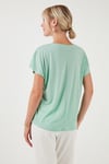 Baskılı Bisiklet Yaka Regular Fit Kadın T Shirt 6671002 MİNT