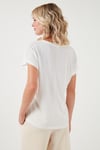 Baskılı Bisiklet Yaka Regular Fit Kadın T Shirt 6671007 EKRU
