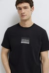 Baskılı Pamuklu Regular Fit Bisiklet Yaka Erkek T Shirt 0613364-71379 SİYAH