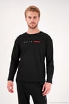 Baskılı Pamuklu Uzun Kollu Erkek Pijama Takımı 6575006 SİYAH