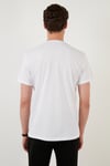 Baskılı Slim Fit Bisiklet Yaka % 100 Pamuk Erkek T Shirt 5902416 BEYAZ