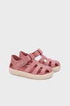 Bay Cırtlı Kafes Tasarımlı Unisex Çocuk Sandalet S10340 PEMBE